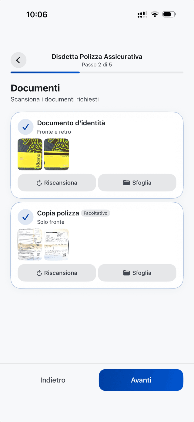 Scansione documenti